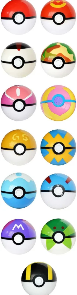 Pkm.store Pokeball & Pokebälle-Pokemon Ball Set 12 Stk. Pokebälle Mit 24 Pokemon Figuren