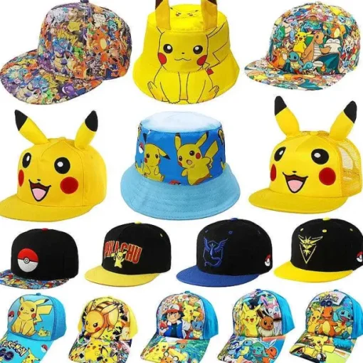 Pkm.store Sommer-Pokemon Baseball Mützen In Vielen Pikachu Motiven