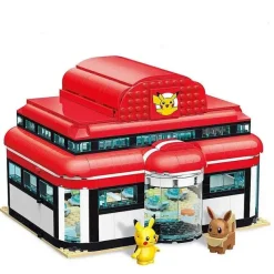 Pkm.store Pokemon Bausteine-Pokemon Baustein Haus - Verschiedene Motive