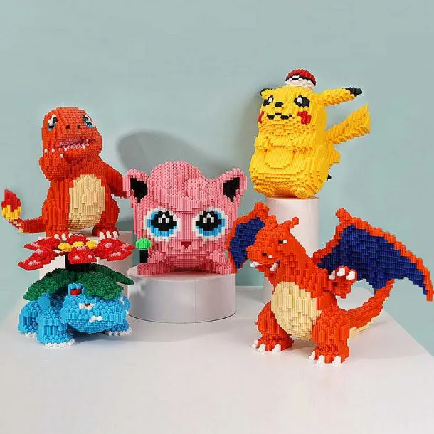 Pkm.store Pokemon Bausteine-Pokemon Bausteine Sets - Viele Motive