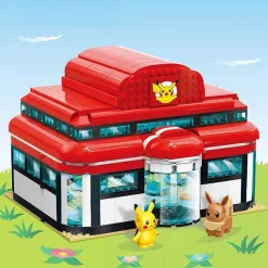 Pkm.store Pokemon Bausteine-Pokemon Center Haus Baustein Set