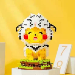 Pkm.store Pokemon Bausteine-Pokemon 3D Bausatz Pikachu Im Tigerkostum