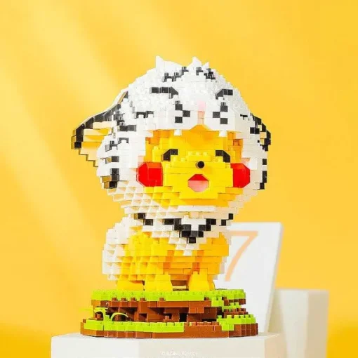 Pkm.store Pokemon Bausteine-Pokemon 3D Bausatz Pikachu Im Tigerkostum