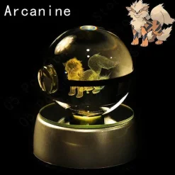 Pkm.store Pokeball & Pokebälle-Pokemon 3D Krystal Ball Pikachu Gengar Mew Mewtwo Etc.
