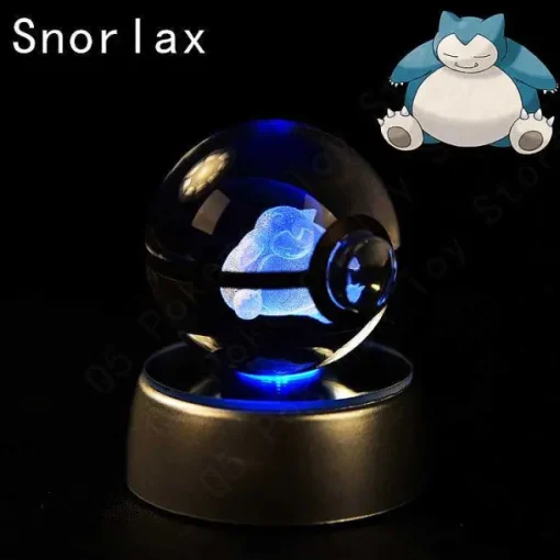 Pkm.store Pokeball & Pokebälle-Pokemon 3D Krystal Ball Pikachu Gengar Mew Mewtwo Etc.