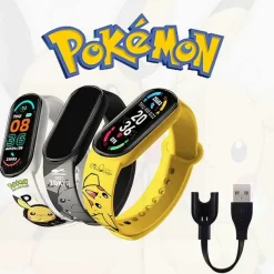 Pkm.store Uhren Und Wecker-Pokemon Digitale Led Kinder Armbanduhr Mit Ladefunktion