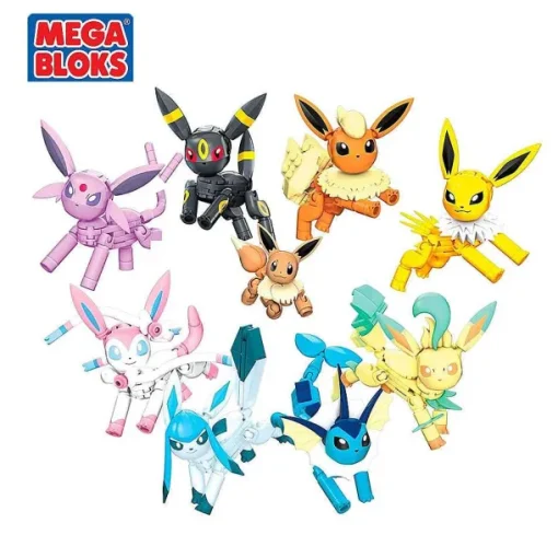 Pkm.store Pokemon Spielzeug-Pokemon Evoli Legendares Evolitionsset Mit 9 Figuren Mit 470 Bausteinen, Spielzeug