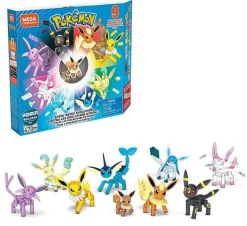 Pkm.store Pokemon Spielzeug-Pokemon Evoli Legendares Evolitionsset Mit 9 Figuren Mit 470 Bausteinen, Spielzeug