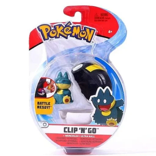 Pkm.store Pokemon Spielzeug-Pokemon Figur Mit Pokeball Clip N Go Spielzeug