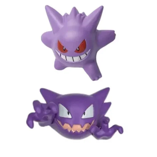 Pkm.store Pokemon Figuren-Pokemon Figuren Geist Typ - Gengar, Nebulak, Haunter, Zwirrlicht, Traunfugil Ca. 4Cm