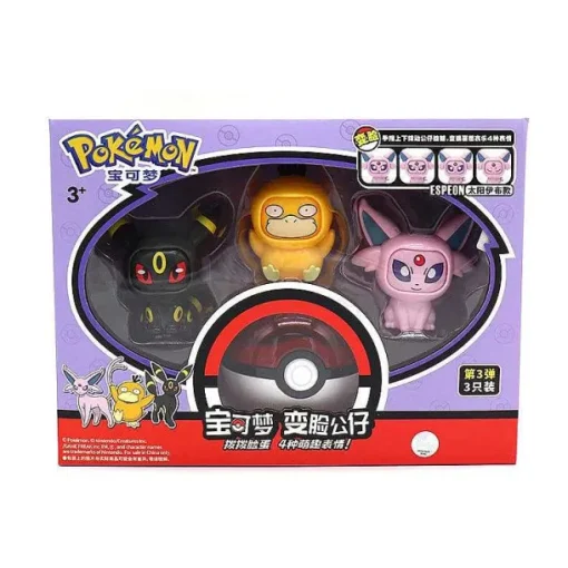 Pkm.store Pokemon Figuren-Pokemon Figuren Mit Wechselnden Gesicht Spielzeug