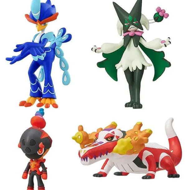 Pkm.store Pokemon Spielzeug-Pokemon Figuren Skeledirge, Meowscarada, Quaquaval, Charcadet - Paldea Region