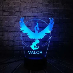 Pkm.store Pokemon Lampen & Nachtlichter-Pokemon Go 3D Led Lampe Mit Farbwechsel (Nachtlicht, Tischlampe)