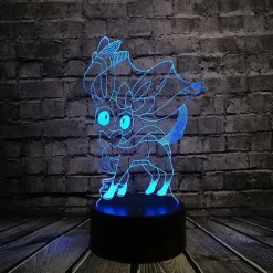 Pkm.store Pokemon Lampen & Nachtlichter-Pokemon Go 3D Led Lampe Mit Farbwechsel (Nachtlicht, Tischlampe)