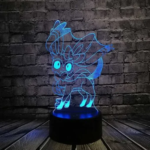 Pkm.store Pokemon Lampen & Nachtlichter-Pokemon Go 3D Led Lampe Mit Farbwechsel (Nachtlicht, Tischlampe)