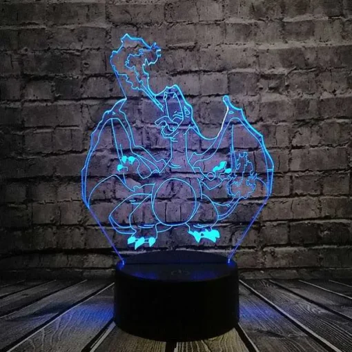 Pkm.store Pokemon Lampen & Nachtlichter-Pokemon Go 3D Led Lampe Mit Farbwechsel (Nachtlicht, Tischlampe)