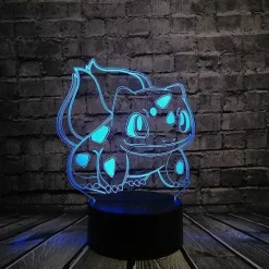 Pkm.store Pokemon Lampen & Nachtlichter-Pokemon Go 3D Led Lampe Mit Farbwechsel (Nachtlicht, Tischlampe)