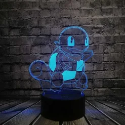 Pkm.store Pokemon Lampen & Nachtlichter-Pokemon Go 3D Led Lampe Mit Farbwechsel (Nachtlicht, Tischlampe)