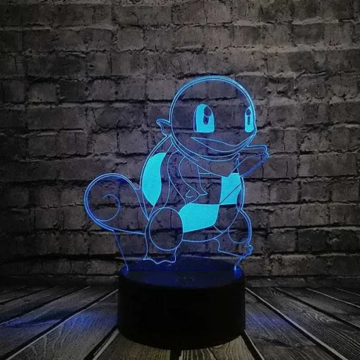Pkm.store Pokemon Lampen & Nachtlichter-Pokemon Go 3D Led Lampe Mit Farbwechsel (Nachtlicht, Tischlampe)