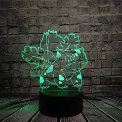 Pkm.store Pokemon Lampen & Nachtlichter-Pokemon Go 3D Led Lampe Mit Farbwechsel (Nachtlicht, Tischlampe)