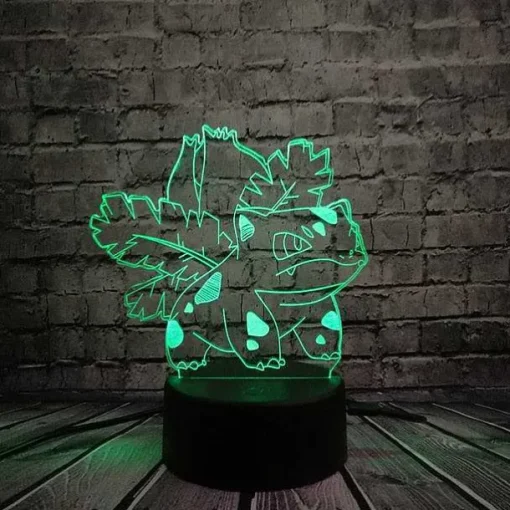 Pkm.store Pokemon Lampen & Nachtlichter-Pokemon Go 3D Led Lampe Mit Farbwechsel (Nachtlicht, Tischlampe)