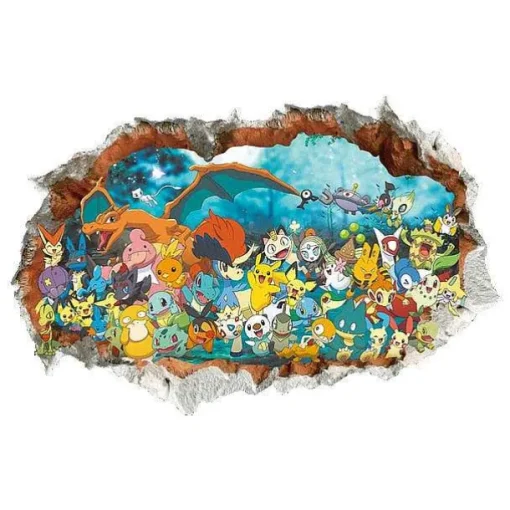 Pkm.store Sonstiges Merchandise-Pokemon Go Kawaii Pikachu Wandsticker