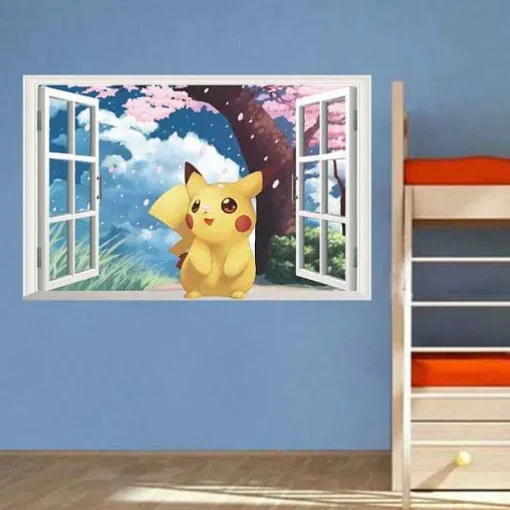 Pkm.store Sonstiges Merchandise-Pokemon Go Kawaii Pikachu Wandsticker