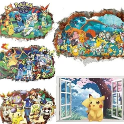 Pkm.store Sonstiges Merchandise-Pokemon Go Kawaii Pikachu Wandsticker