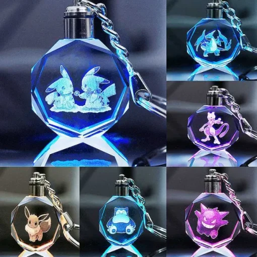 Pkm.store Sonstiges Merchandise-Pokemon Go Leuchtende Anhanger In Vielen Motiven - Keychain