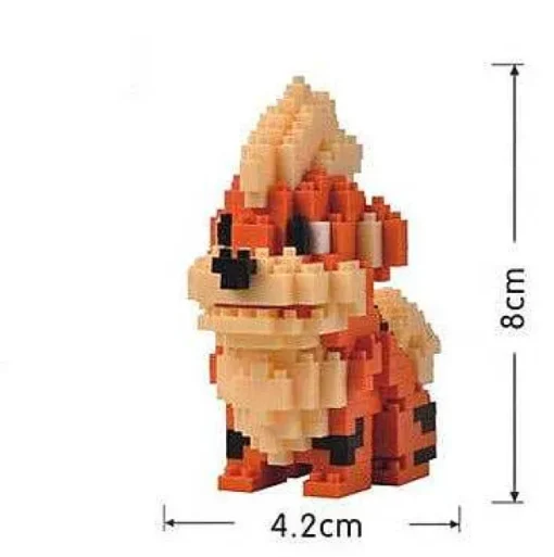 Pkm.store Sonstiges Merchandise-Pokemon Growlithe, Raichu, Weezing, Sudowoodo, Fennekin, Froakie Baustein Figuren