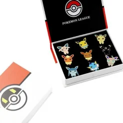 Pkm.store Sonstiges Merchandise-Pokemon Gym Badges Kanto, Johto, Hoenn, Sinnoh, Unova, Kalos (6 Varianten)