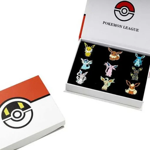 Pkm.store Sonstiges Merchandise-Pokemon Gym Badges Kanto, Johto, Hoenn, Sinnoh, Unova, Kalos (6 Varianten)