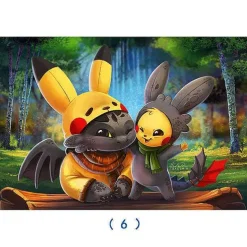 Pkm.store Pokemon Spielzeug-Pokemon Holz Puzzle, Bis Zu 500 Teile