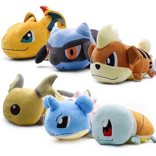 Pkm.store Pokemon Kuscheltiere-Pokemon Kawaii Plusch Glurak, Shiggy, Dragoran, Raichu Kuscheltiere