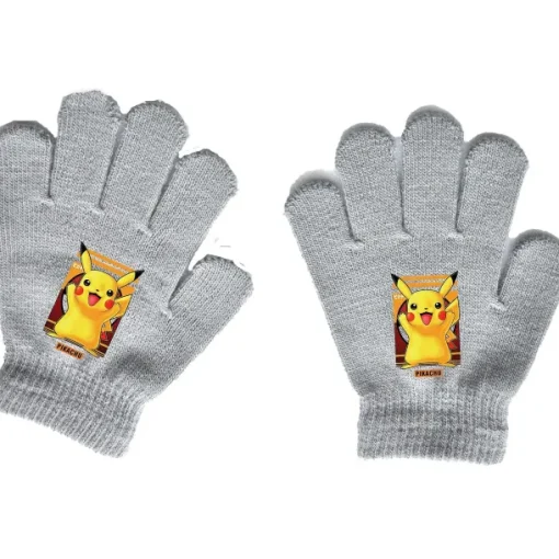 Pkm.store Herbst & Winter-Pokemon Kinder Handschuhe (Ca. 4 Bis 11 Jahre)
