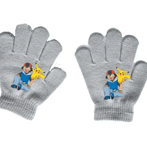 Pkm.store Herbst & Winter-Pokemon Kinder Handschuhe (Ca. 4 Bis 11 Jahre)