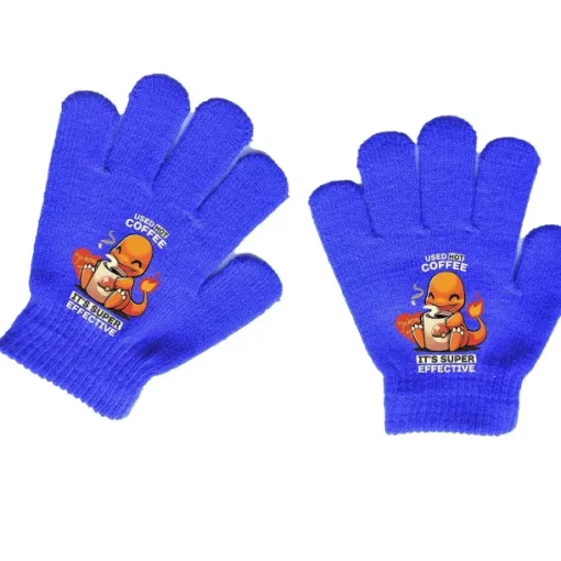 Pkm.store Herbst & Winter-Pokemon Kinder Handschuhe (Ca. 4 Bis 11 Jahre)