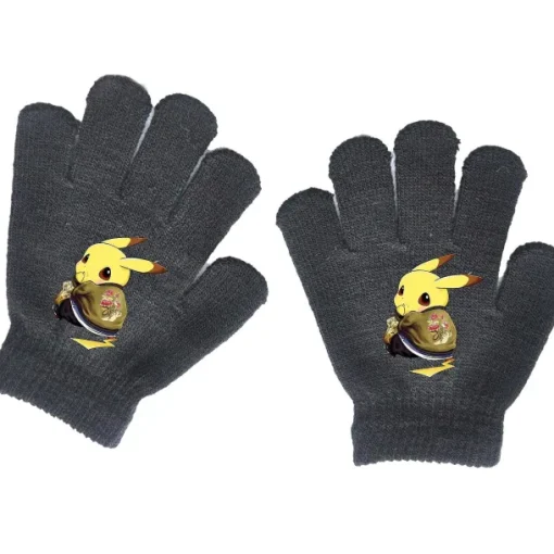 Pkm.store Herbst & Winter-Pokemon Kinder Handschuhe (Ca. 4 Bis 11 Jahre)