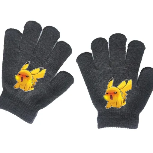 Pkm.store Herbst & Winter-Pokemon Kinder Handschuhe (Ca. 4 Bis 11 Jahre)