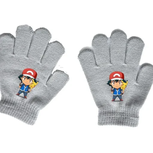 Pkm.store Herbst & Winter-Pokemon Kinder Handschuhe (Ca. 4 Bis 11 Jahre)