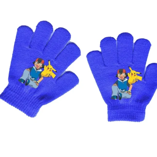 Pkm.store Herbst & Winter-Pokemon Kinder Handschuhe (Ca. 4 Bis 11 Jahre)