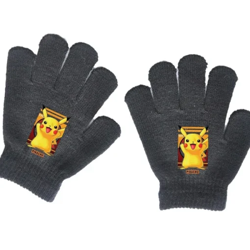 Pkm.store Herbst & Winter-Pokemon Kinder Handschuhe (Ca. 4 Bis 11 Jahre)