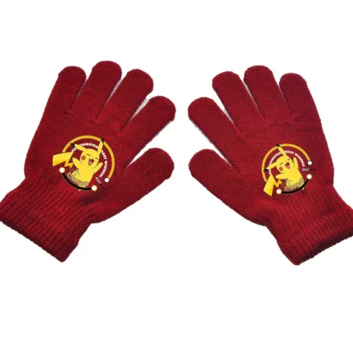 Pkm.store Herbst & Winter-Pokemon Kinder Handschuhe (Ca. 4 Bis 11 Jahre)