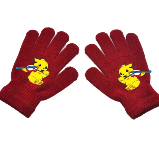 Pkm.store Herbst & Winter-Pokemon Kinder Handschuhe (Ca. 4 Bis 11 Jahre)