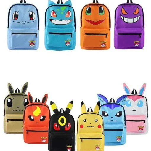 Pkm.store Rucksäcke & Taschen-Pokemon Kinder Schul Rucksack Mit Ohren In Diversen Motiven