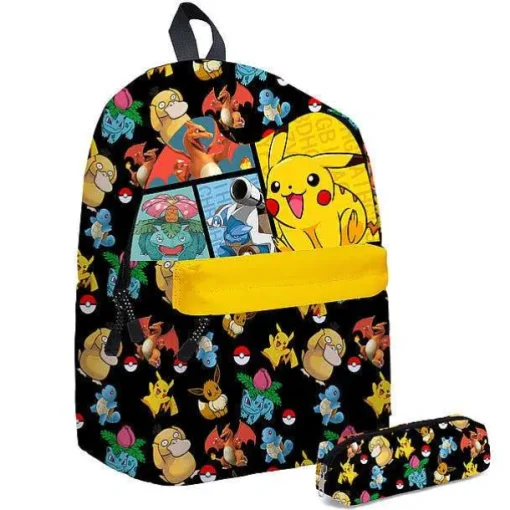 Pkm.store Rucksäcke & Taschen-Pokemon Kinder Schulrucksack Und Stiftetui