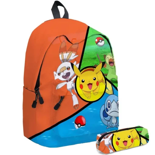 Pkm.store Rucksäcke & Taschen-Pokemon Kinder Schulrucksack Und Stiftetui
