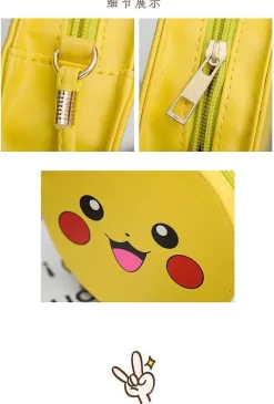 Pkm.store Sonstiges Merchandise-Pokemon Kleine Runde Handtasche Mit Pikachu Motiv