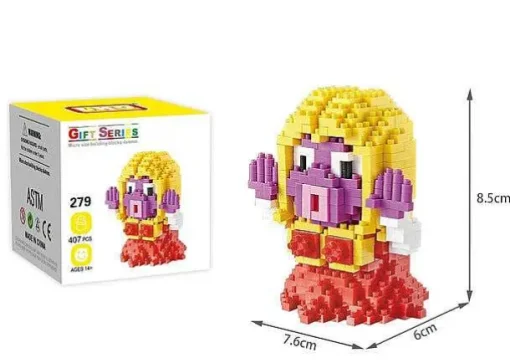 Pkm.store Pokemon Bausteine-Pokemon Klemm-Baustein Figuren: Sterndu, Gengar, Pikachu, Floink, Kussilla, Rossana, Menki,
