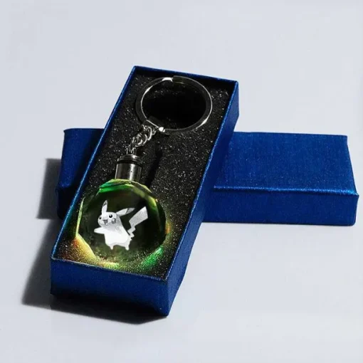 Pkm.store Pokemon Schmuck-Pokemon Kristall Keychain Schlusselanhanger Verschiedene Motive